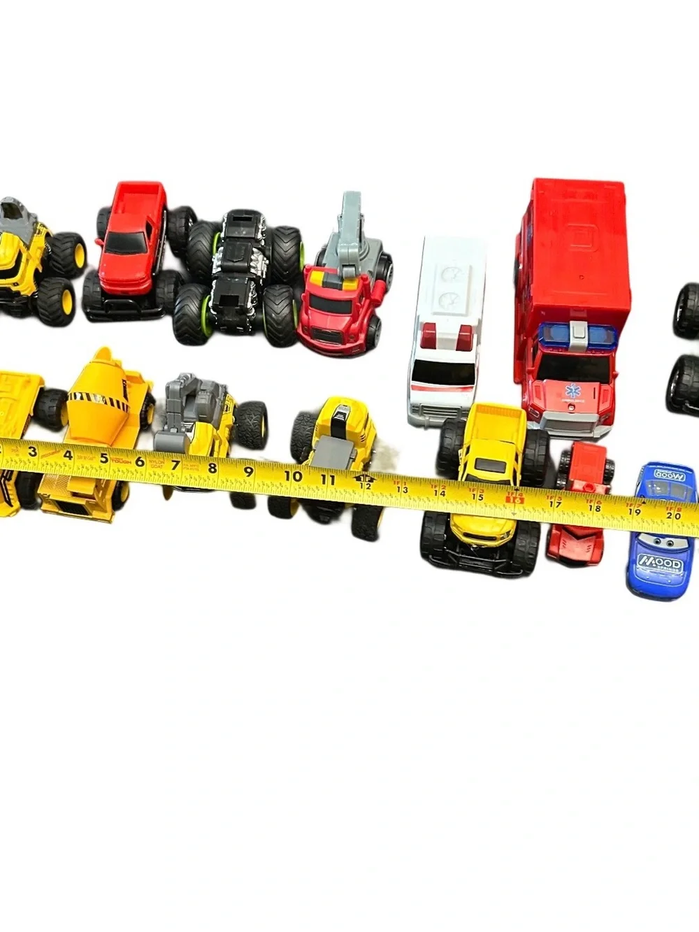 Lot Of 15 Toy Trucks Construction Vehicles Collection Set Play Cars